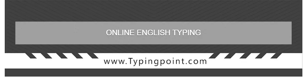 English Typing Tutor - Typing Test
